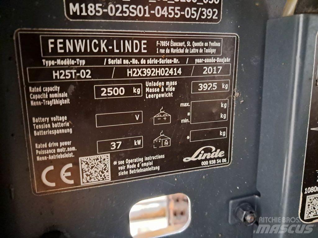 Linde H25T-02 Gaasitõstukid