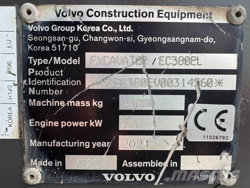 Volvo EC 380 EL Roomikekskavaatorid
