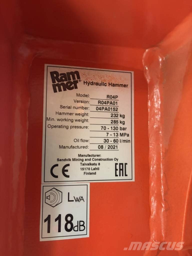 Rammer R04P Hüdrohaamrid