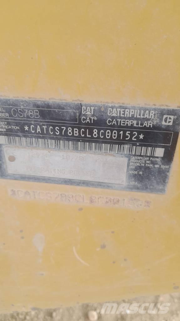 CAT CS 78 B Ühe trumliga rullid