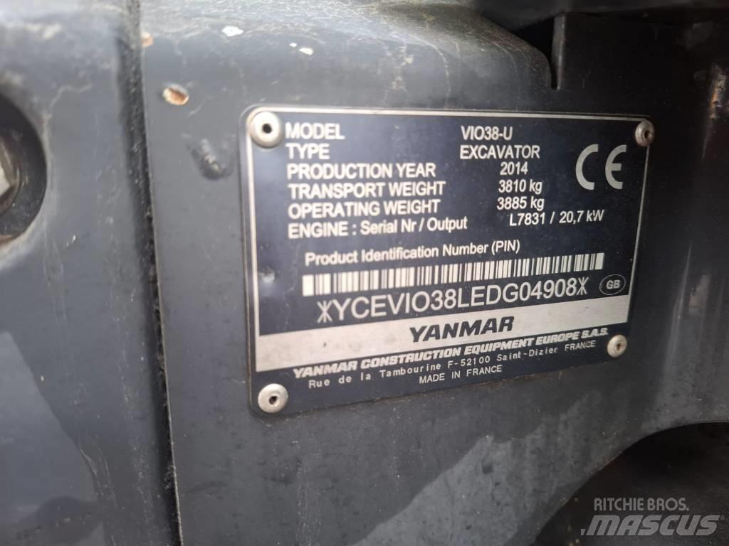 Yanmar Vio 38-U Miniekskavaatorid < 7 t