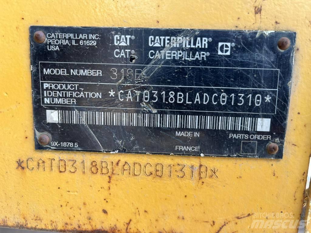 CAT 318 B L Roomikekskavaatorid