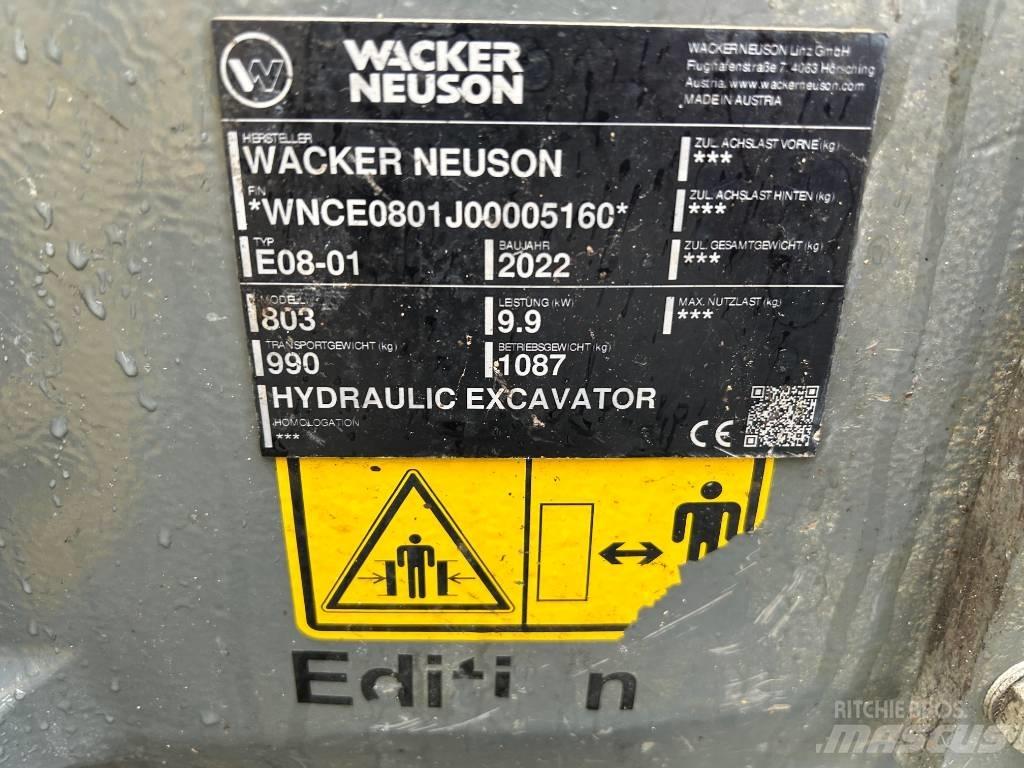 Wacker Neuson 803 Roomikekskavaatorid