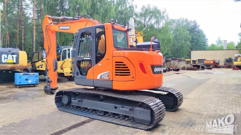 Doosan DX 140 LCR Roomikekskavaatorid