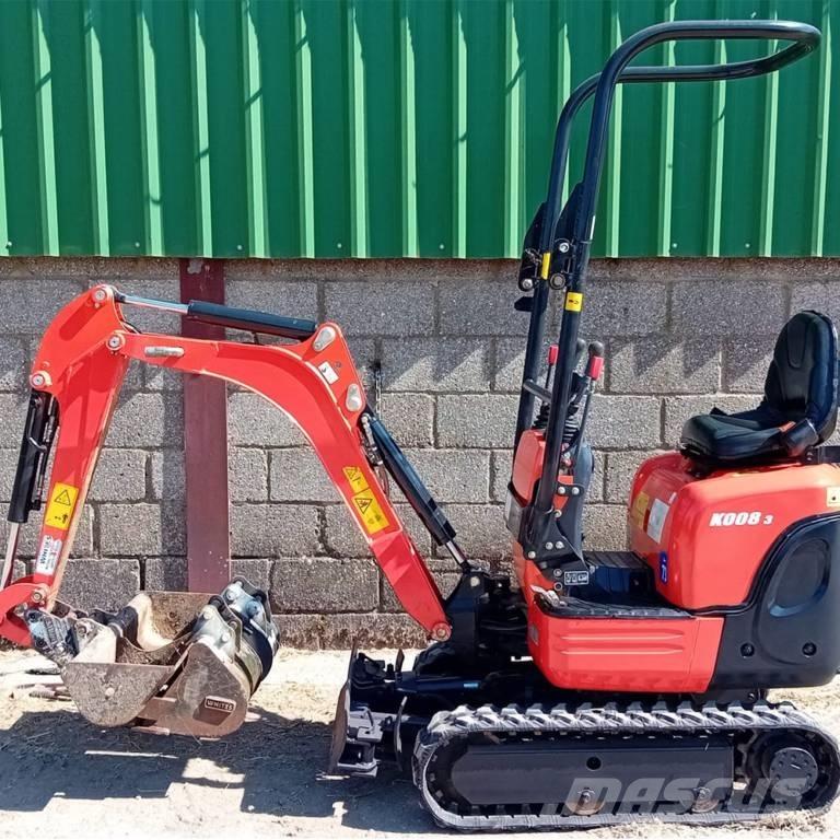 Kubota K 008-3 Miniekskavaatorid < 7 t