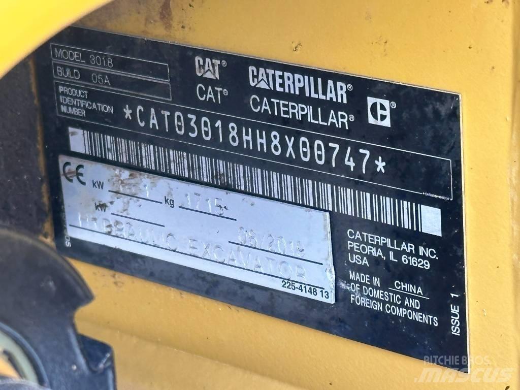 CAT 301.8 Miniekskavaatorid < 7 t