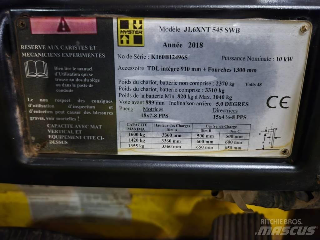 Hyster J 1.6 XNT Elektritõstukid