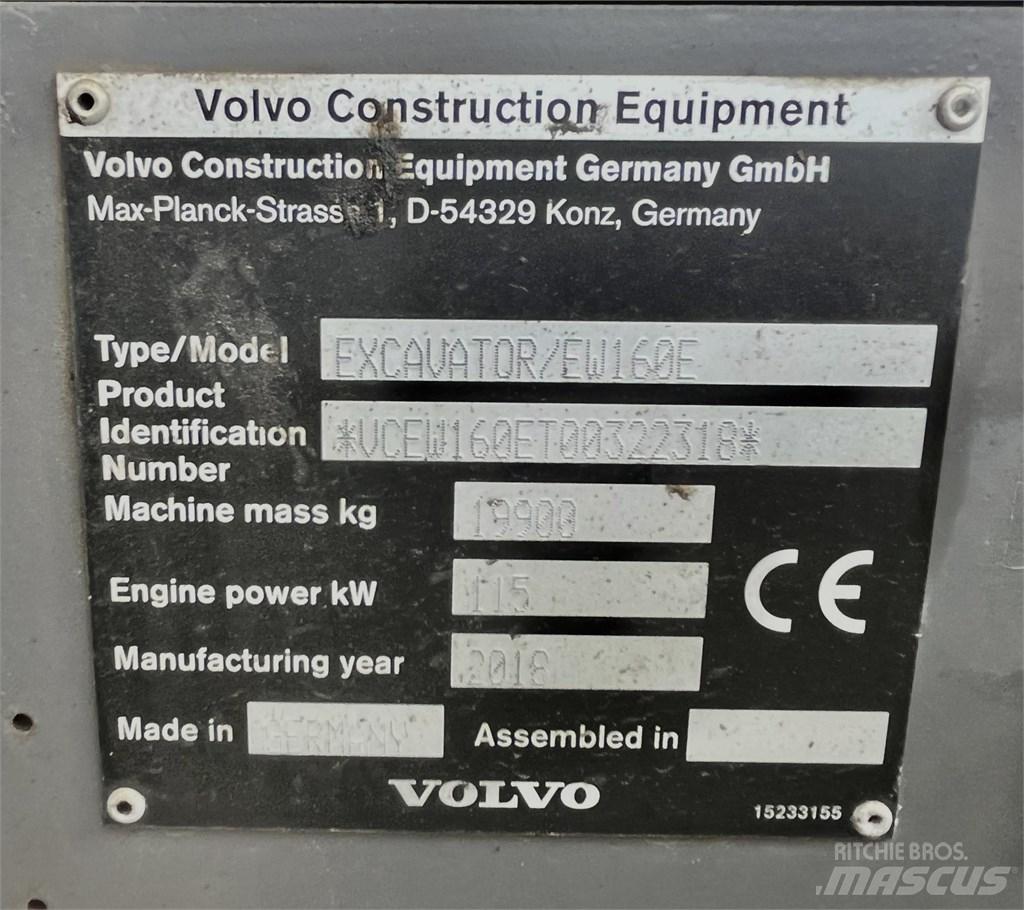 Volvo EW 160 E Ratasekskavaatorid