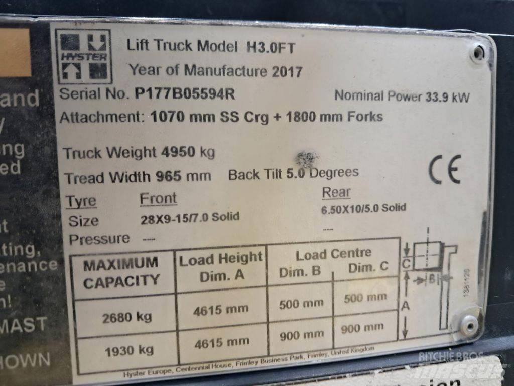 Hyster H3.0FT Elektritõstukid