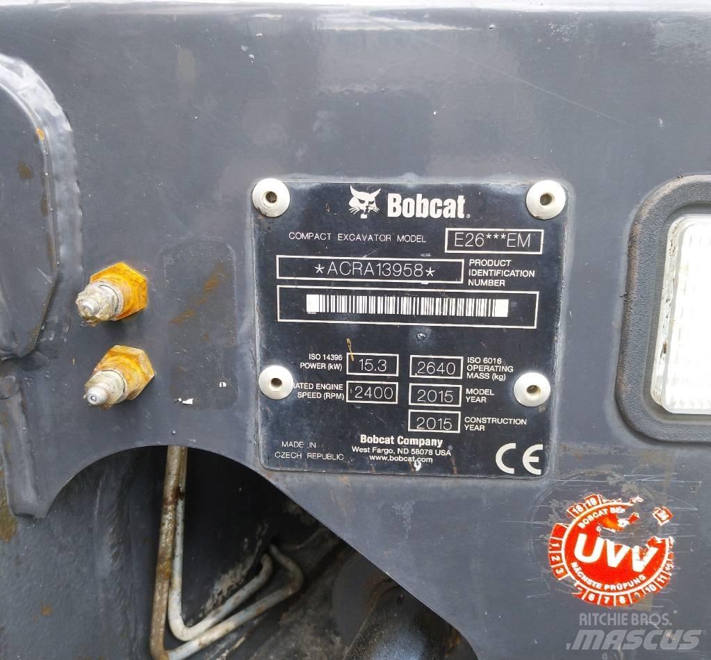 Bobcat E 26 Miniekskavaatorid < 7 t