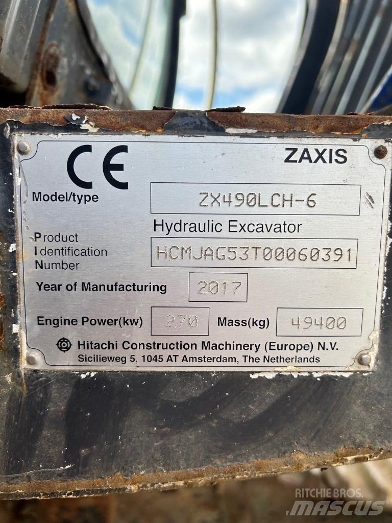 Hitachi 490 LCH-6 Roomikekskavaatorid