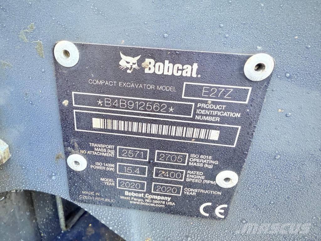 Bobcat E 27z Miniekskavaatorid < 7 t