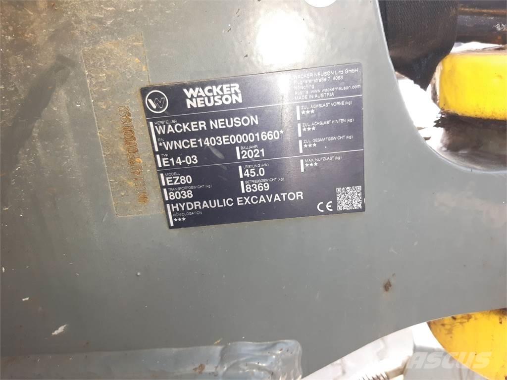 Wacker Neuson EZ80 Roomikekskavaatorid