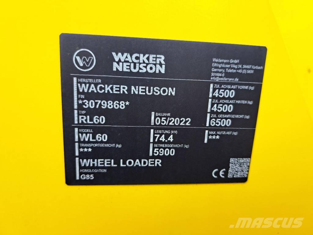 Wacker Neuson WL60 Rataslaadurid