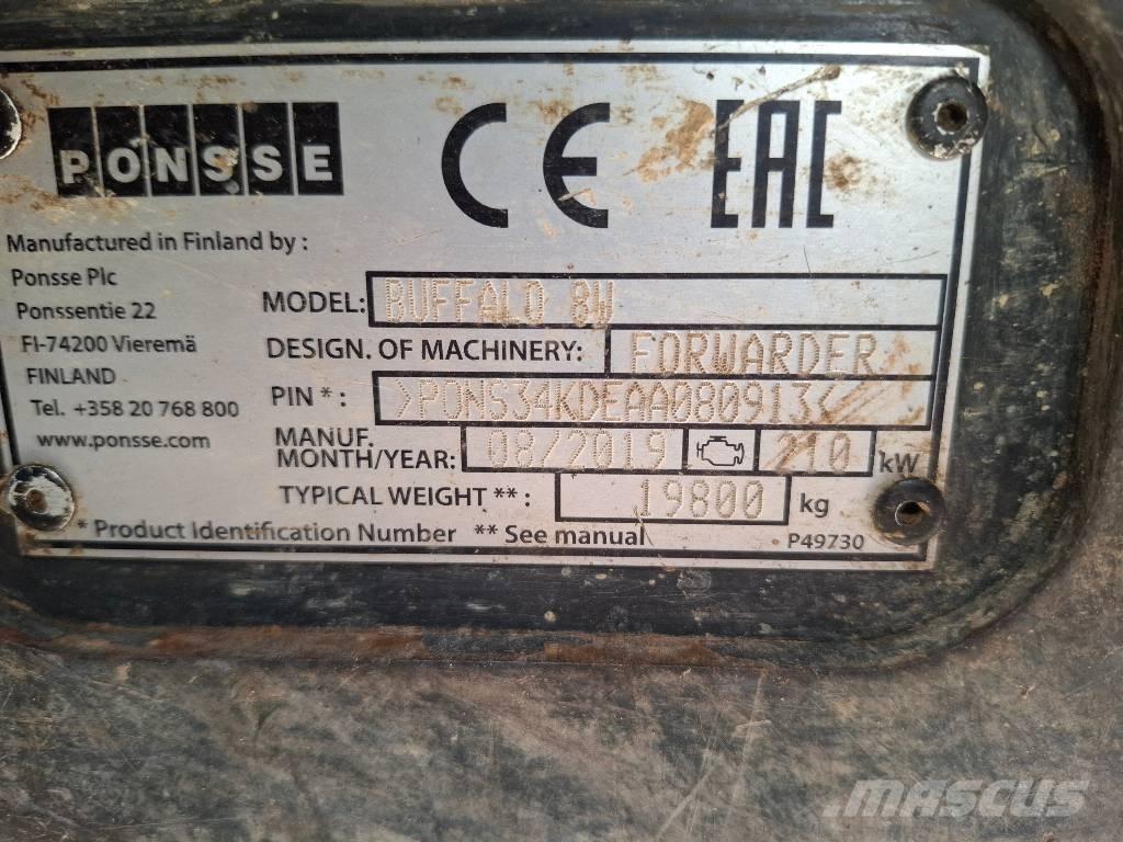 Ponsse Buffalo 8W Forwarderid