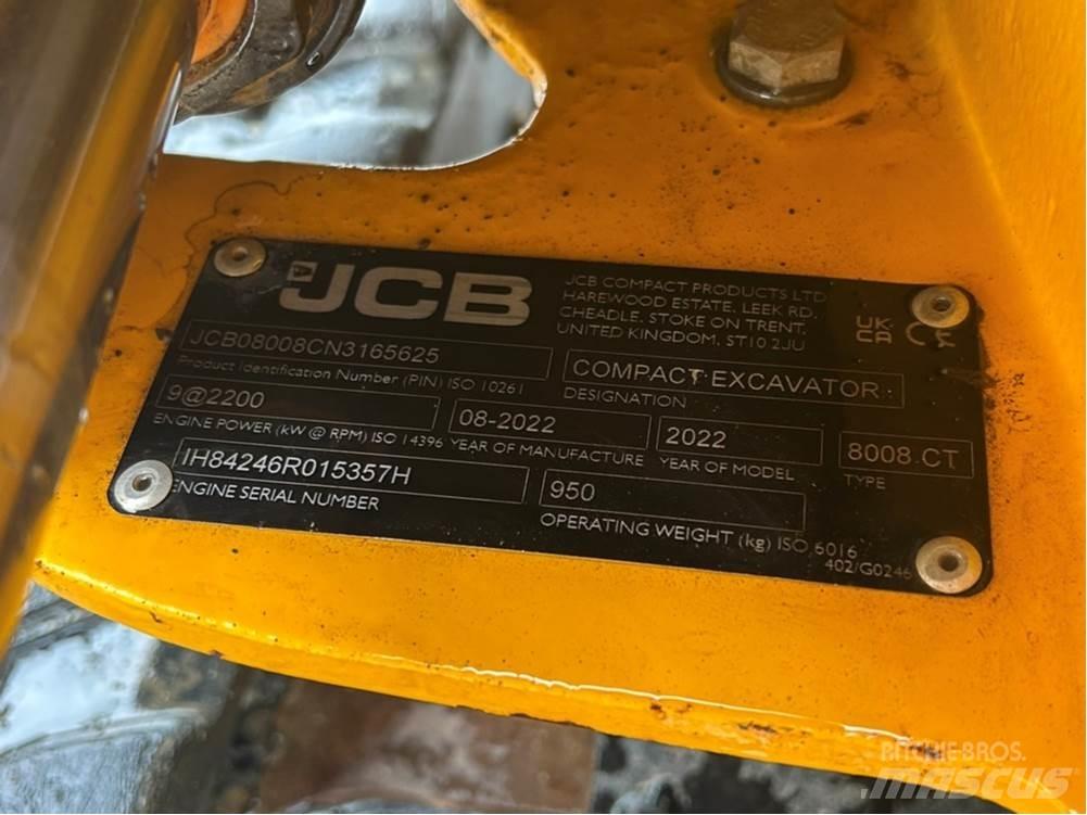 JCB MICRO 8008 Miniekskavaatorid < 7 t