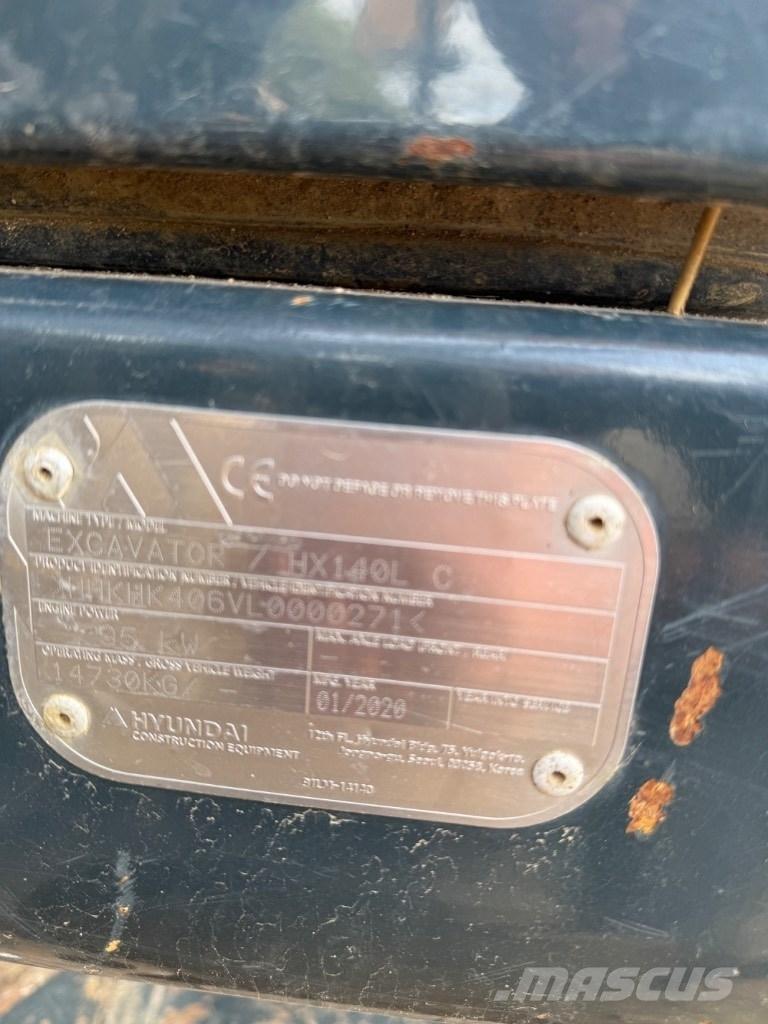 Hyundai HX 140 LC Roomikekskavaatorid
