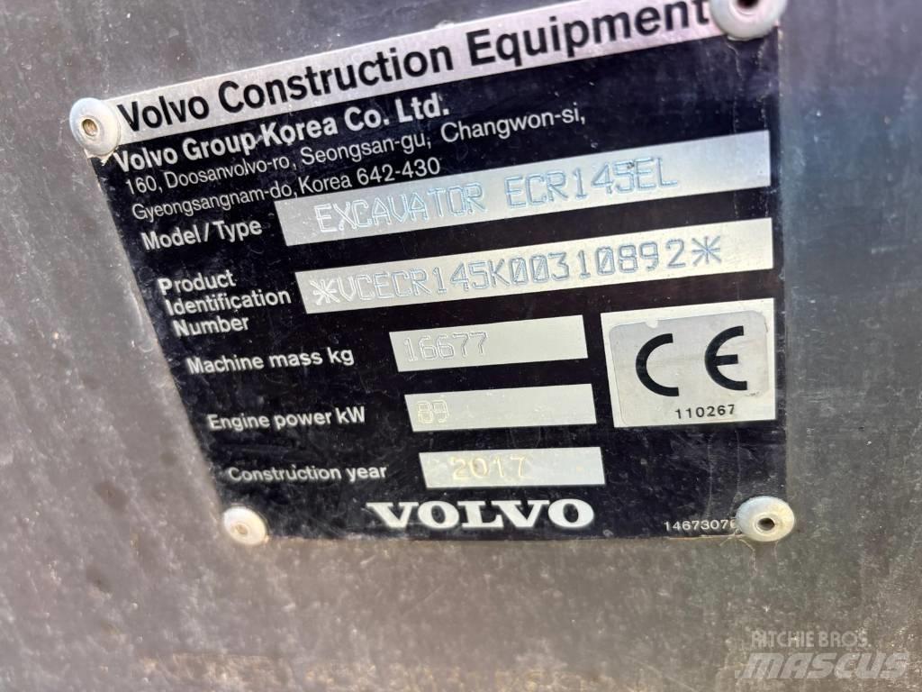Volvo ECR145EL Roomikekskavaatorid