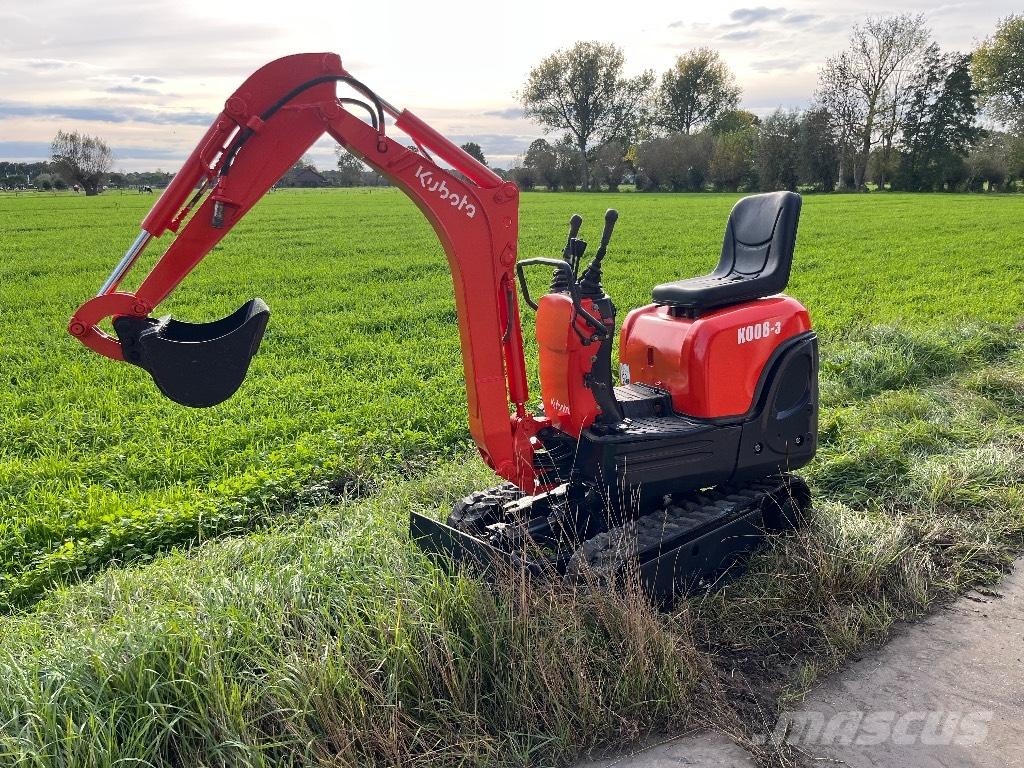 Kubota K 008-3 Miniekskavaatorid < 7 t