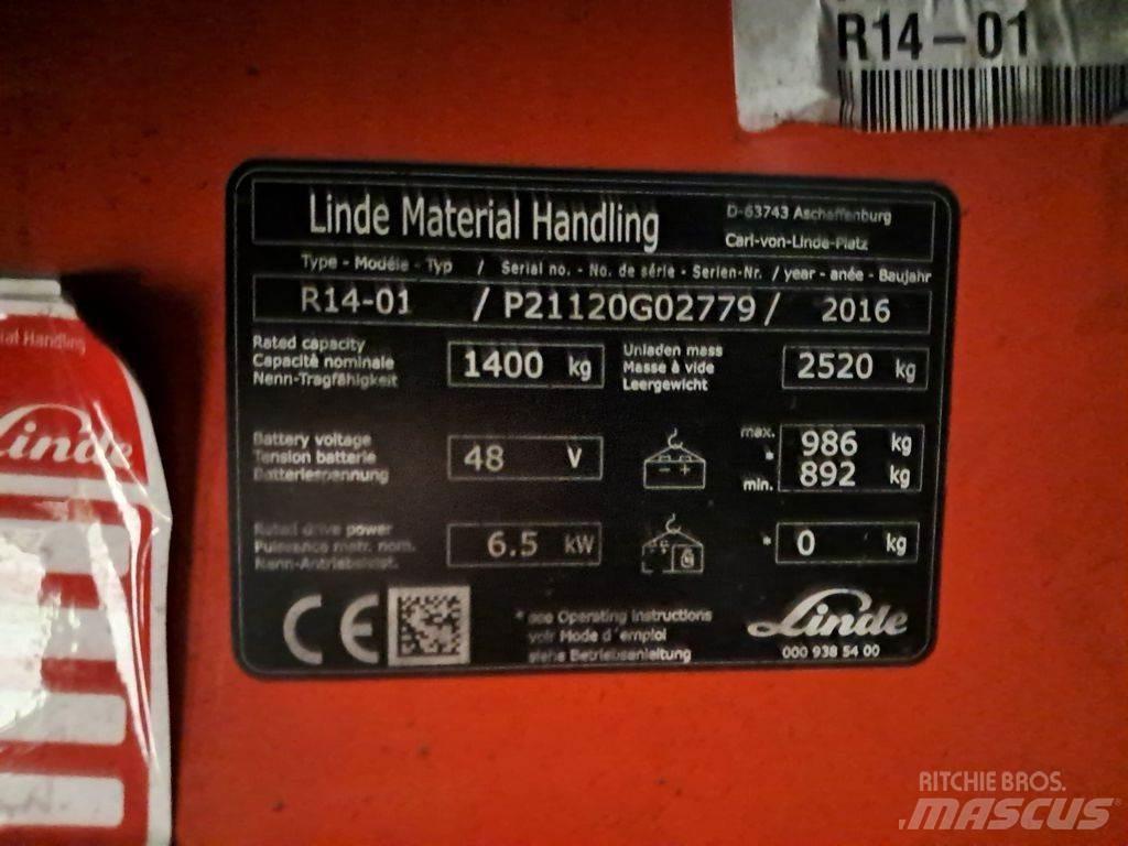 Linde R14-01 Lükandmastiga tõstukid