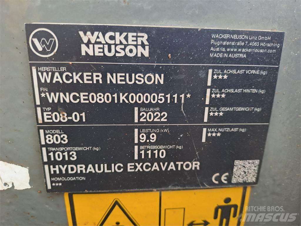 Wacker Neuson 803 Roomikekskavaatorid