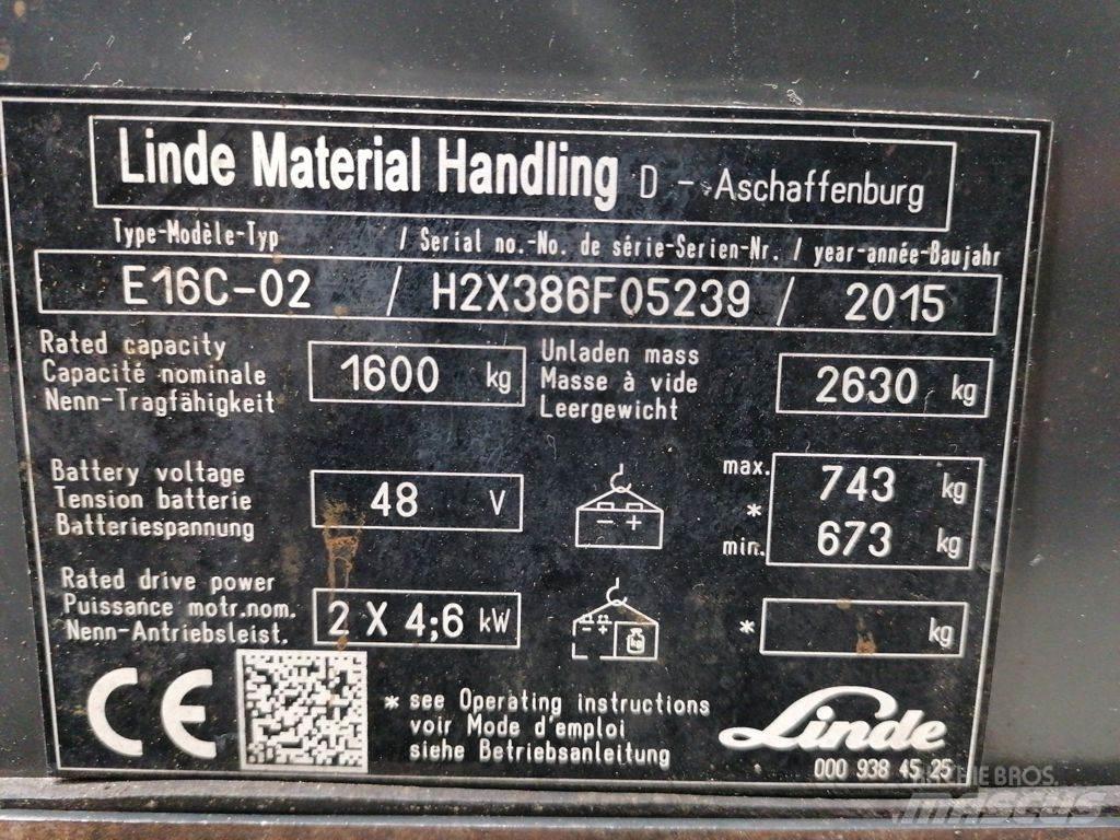 Linde E16C-02 Elektritõstukid