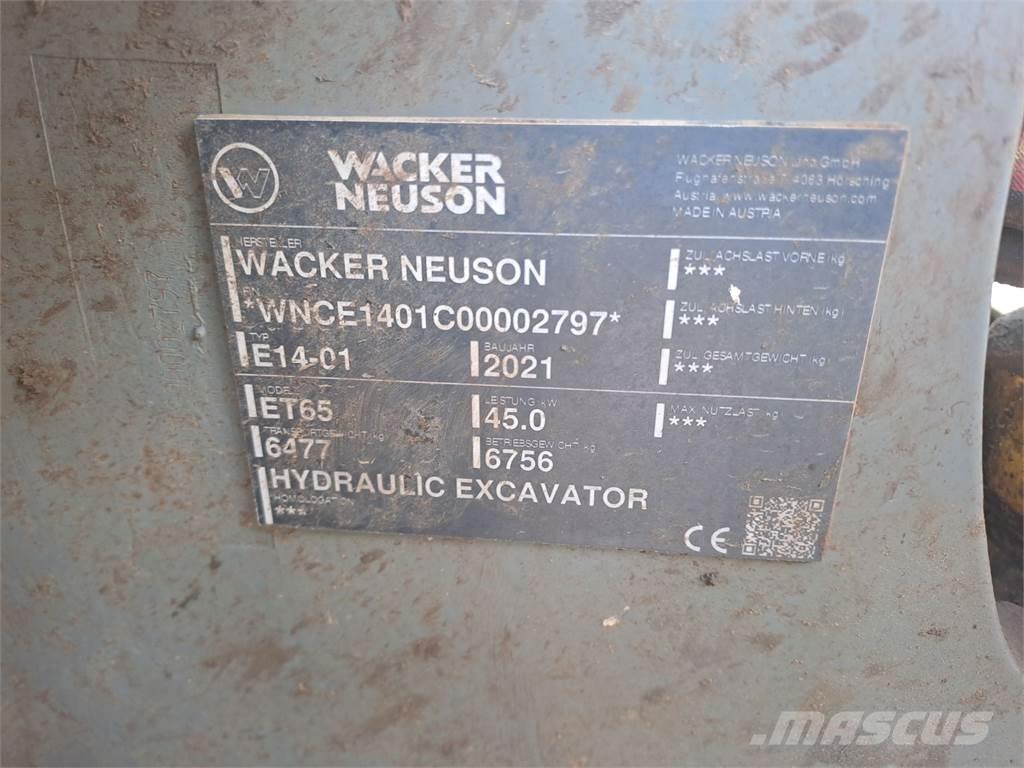 Wacker Neuson ET65 Roomikekskavaatorid