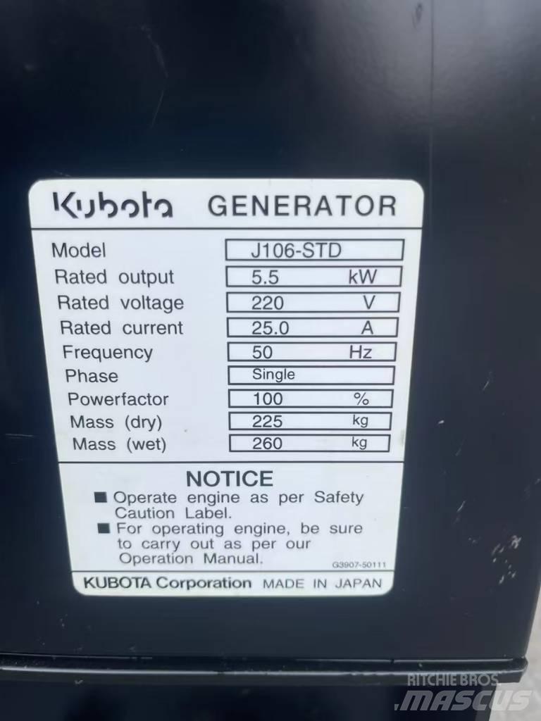 Kubota J106 Diiselgeneraatorid