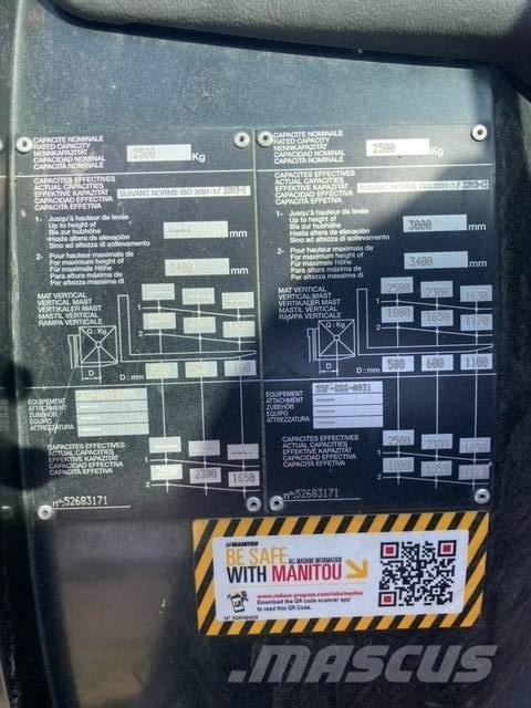 Manitou MC 25 Maastikutõstukid