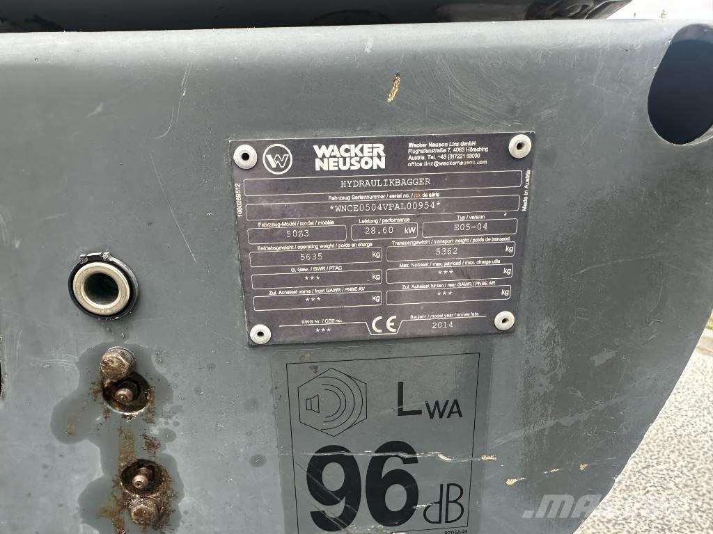 Wacker Neuson 50 Z3 Miniekskavaatorid < 7 t