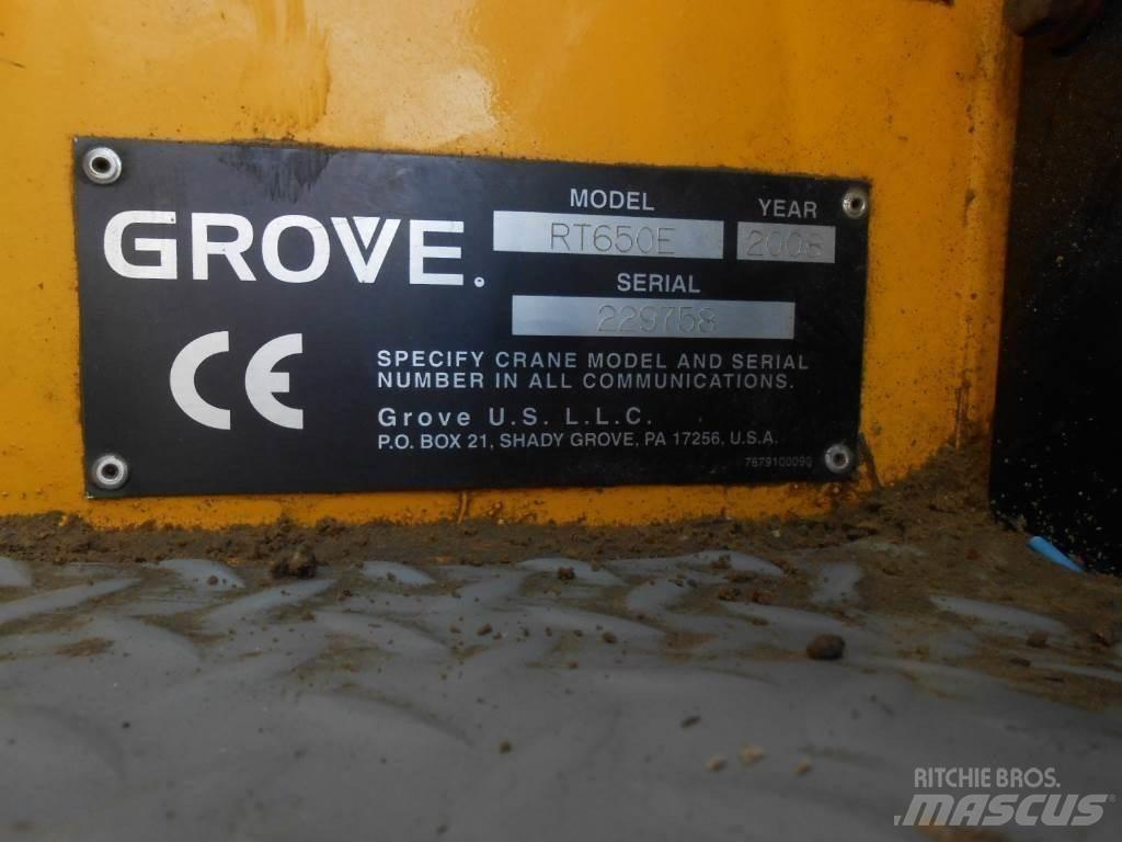 Grove RT 650 E Raske maastiku tõstukid