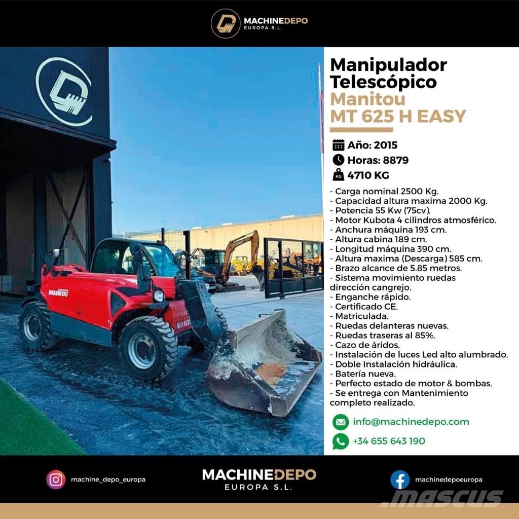 Manitou MT 625 H Teleskooplaadurid