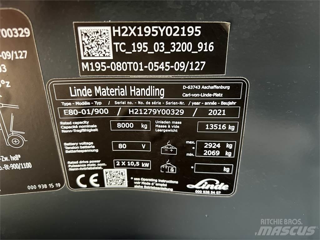 Linde E80/900 Elektritõstukid