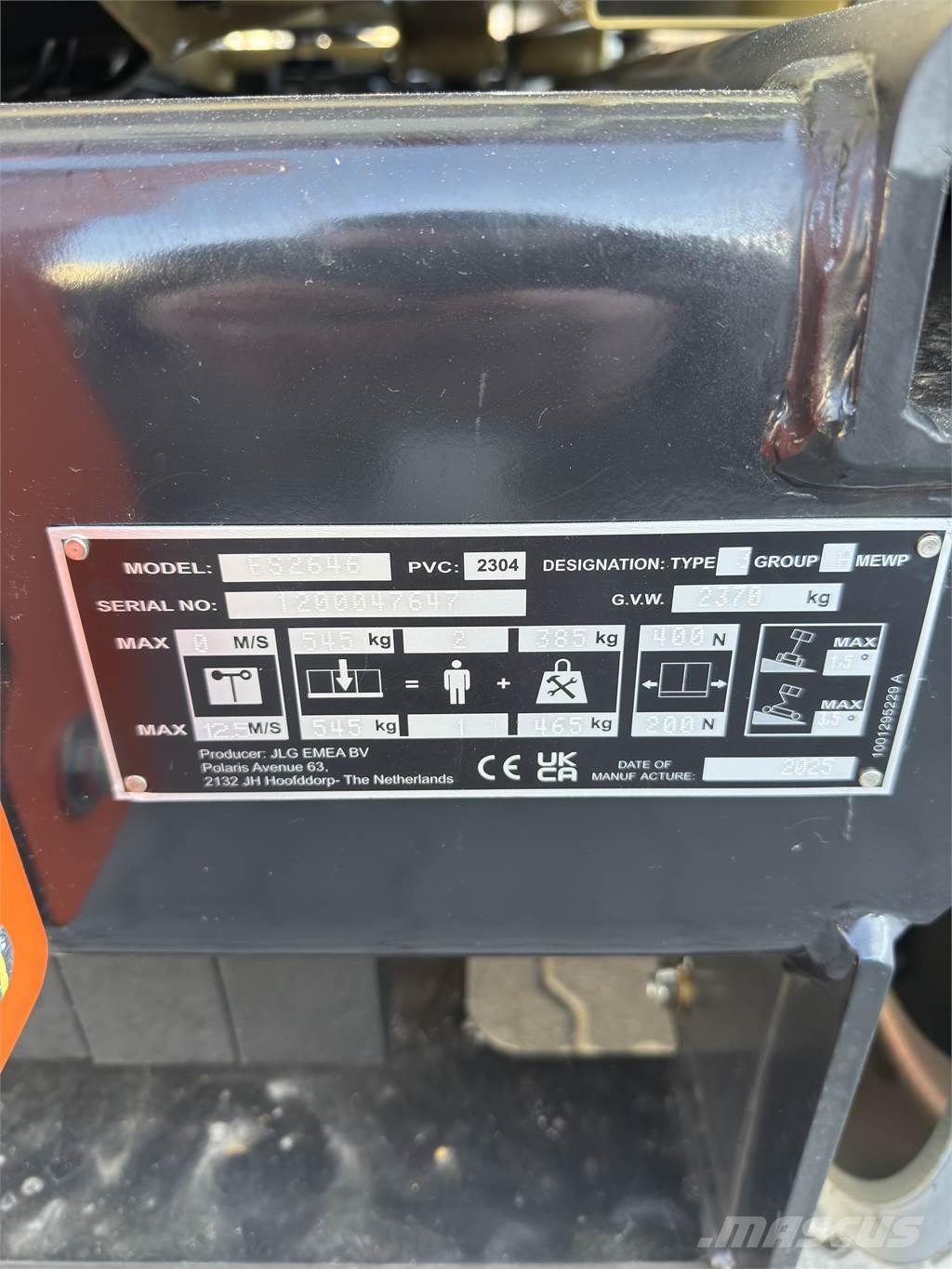 JLG ES2646 Käärtõstukid