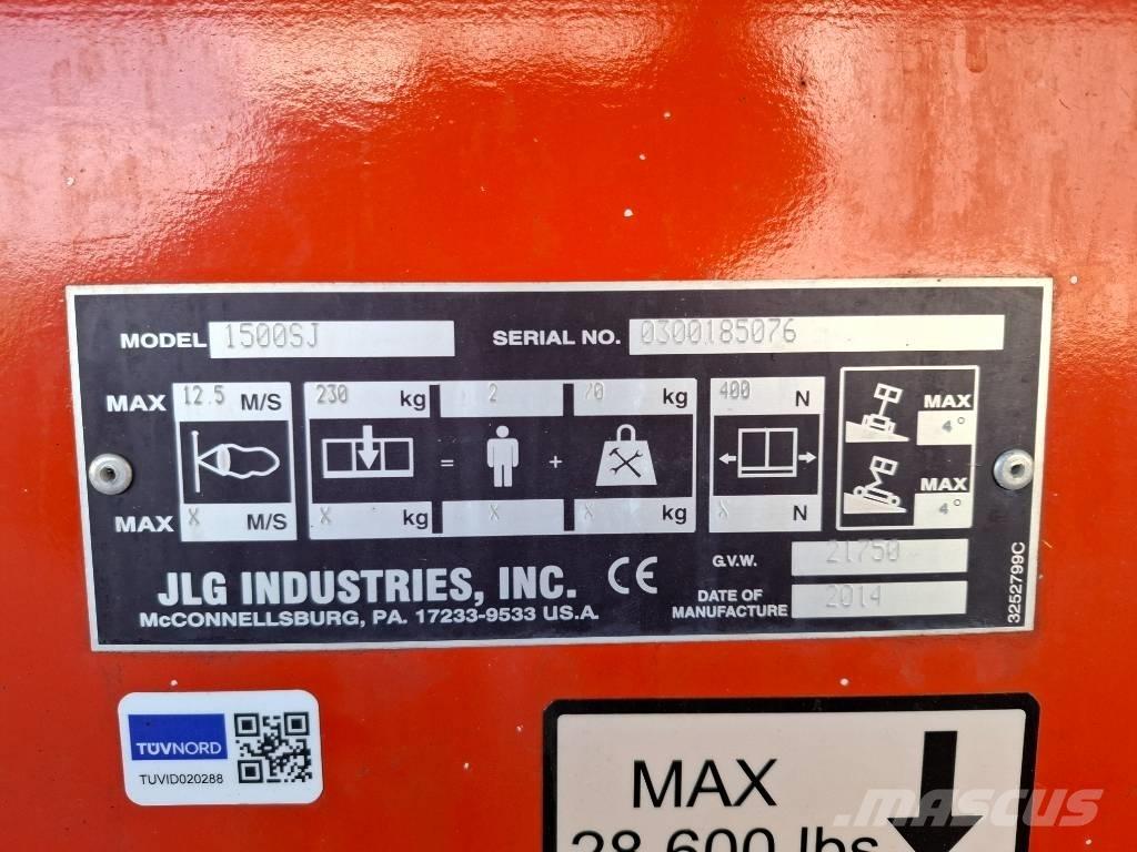 JLG 1500SJ Teleskoop poomtõstukid