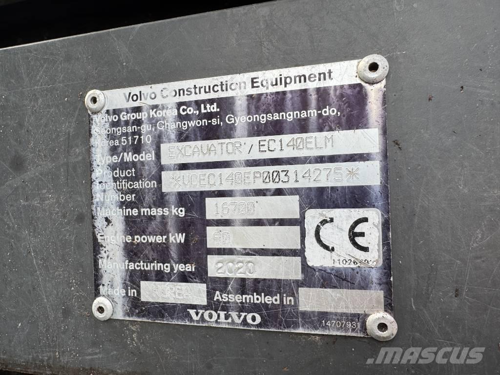 Volvo EC 140 ELM Roomikekskavaatorid