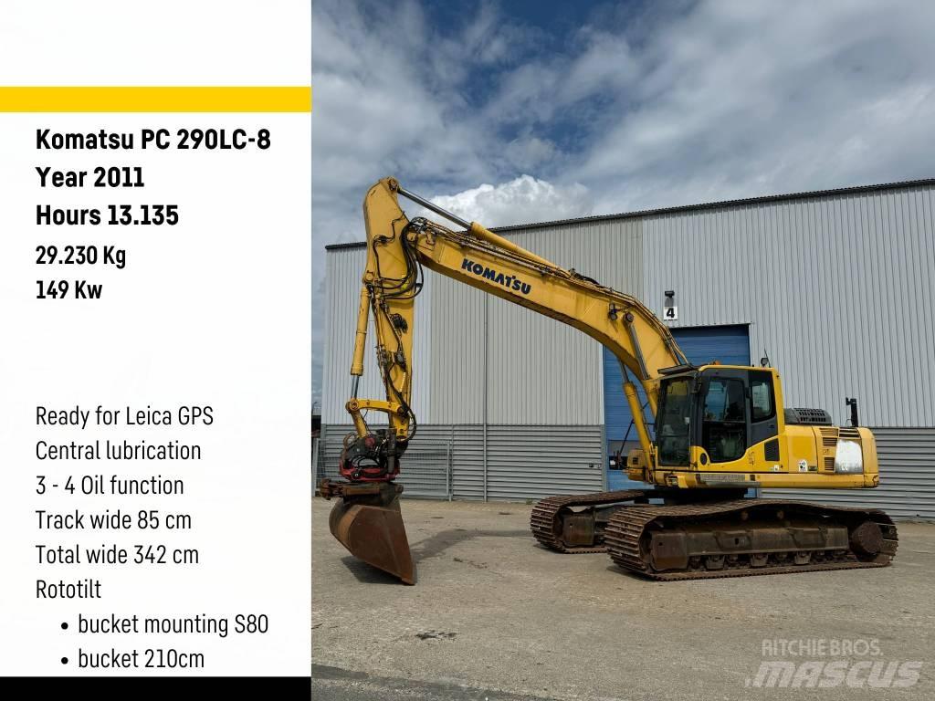 Komatsu PC 290 LC-8 Roomikekskavaatorid
