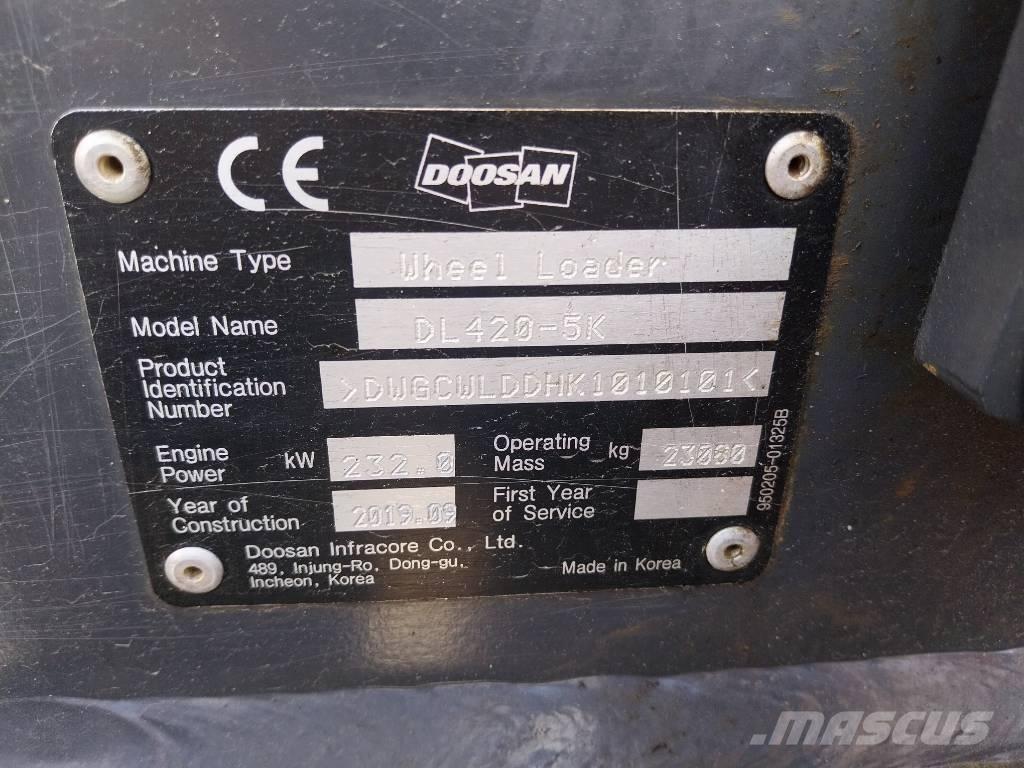 Doosan DL 420CVT-5 Rataslaadurid