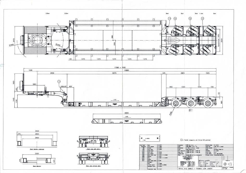 Broshuis Low loader Raskeveo poolhaagised