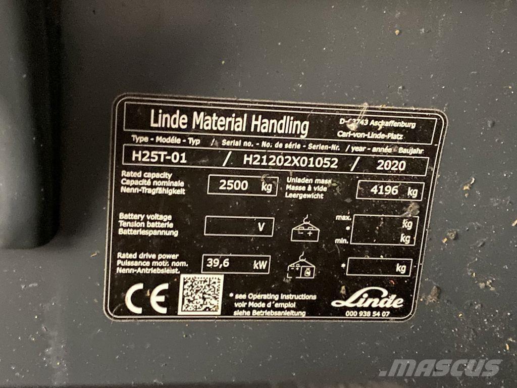 Linde H25T-01 Gaasitõstukid