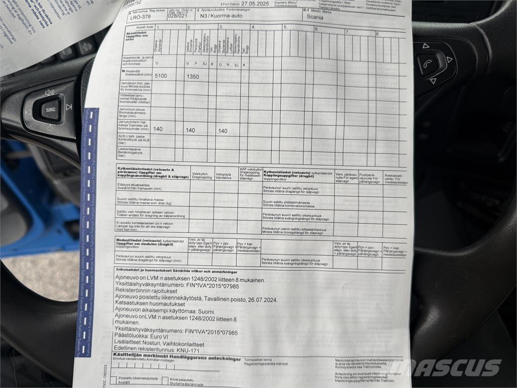 Scania P 410 6X2 Kraanaga veokid