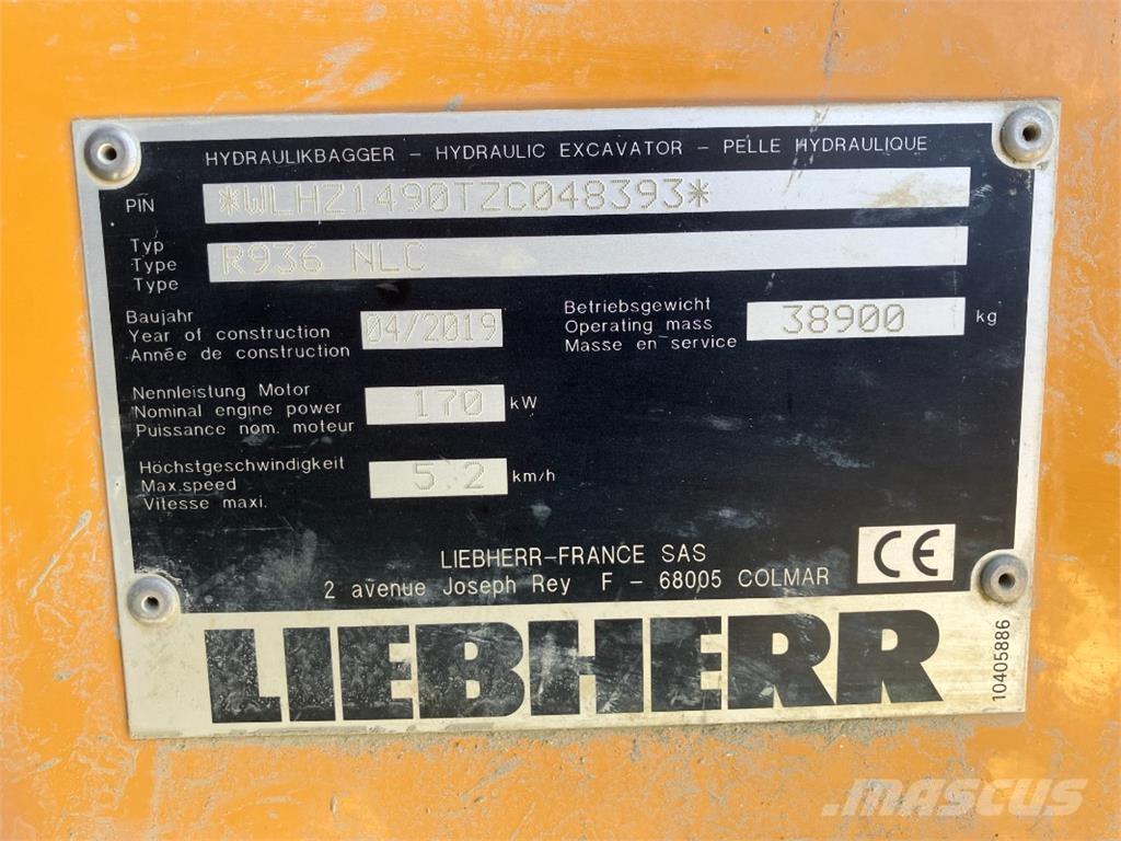 Liebherr R936 Roomikekskavaatorid