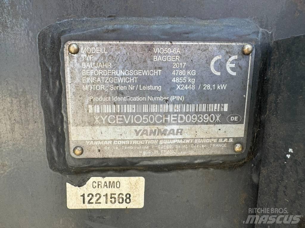 Yanmar ViO50-6A Miniekskavaatorid < 7 t