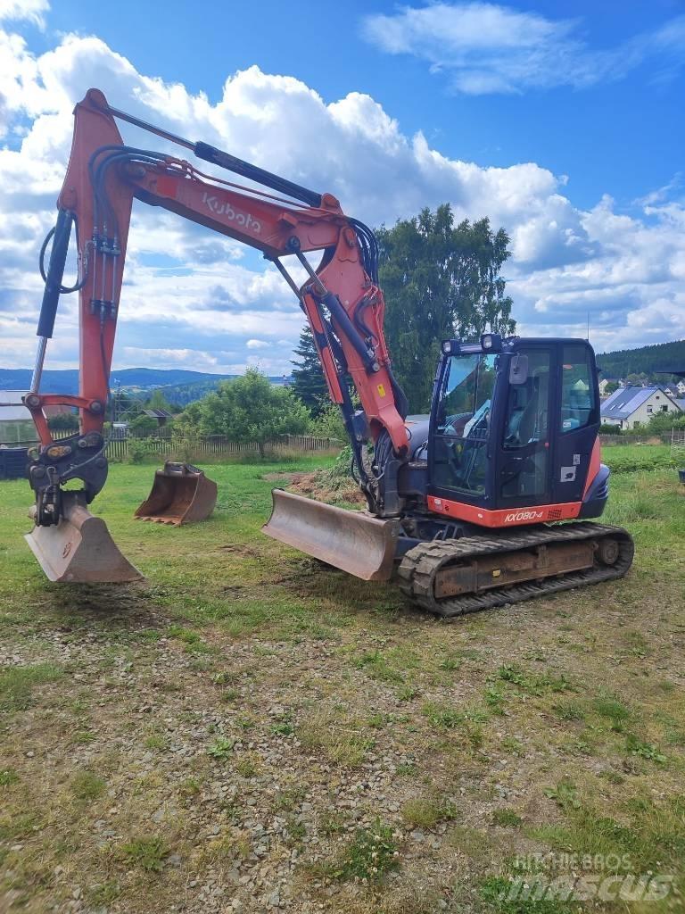 Kubota KX 080-4 Väikeekskavaatorid 7t-12t