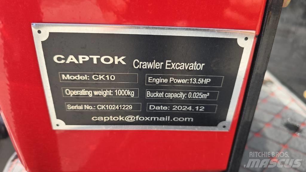 Captok CK10 Miniekskavaatorid < 7 t
