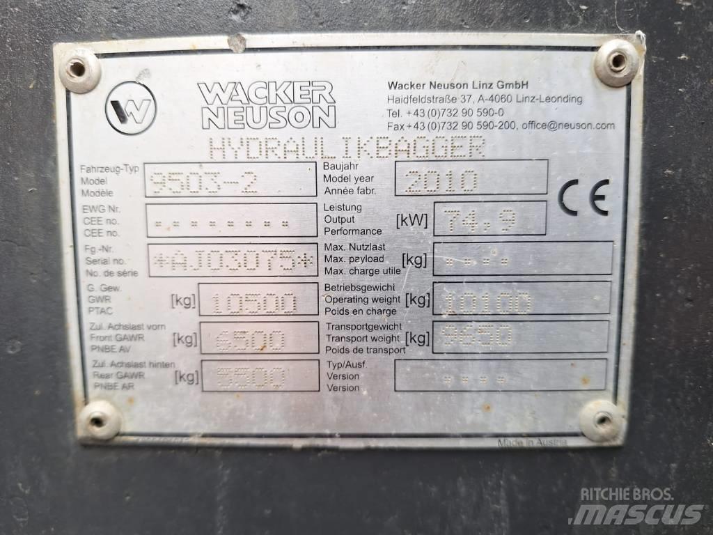 Wacker Neuson 9503-2 Ratasekskavaatorid