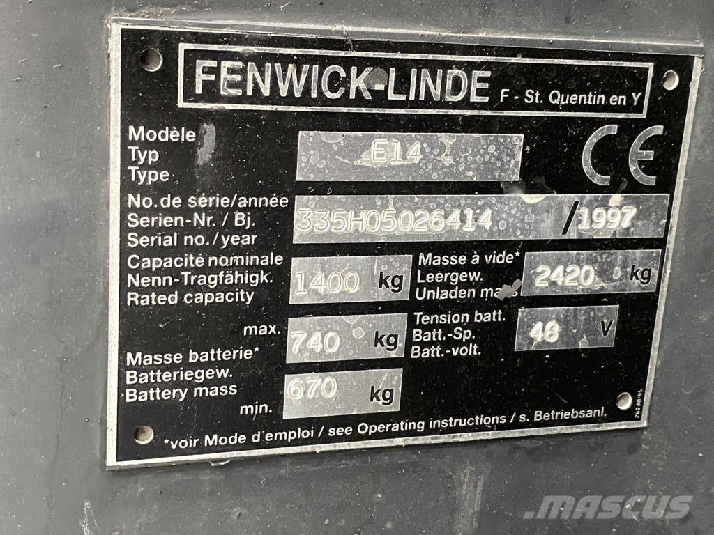 Linde E14 Elektritõstukid