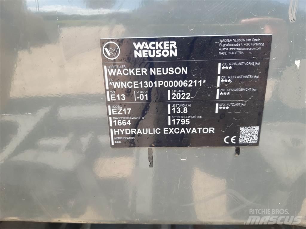 Wacker Neuson EZ17 Roomikekskavaatorid