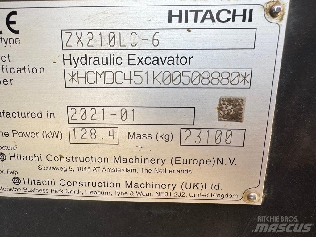 Hitachi ZX 210 LC-6 Roomikekskavaatorid