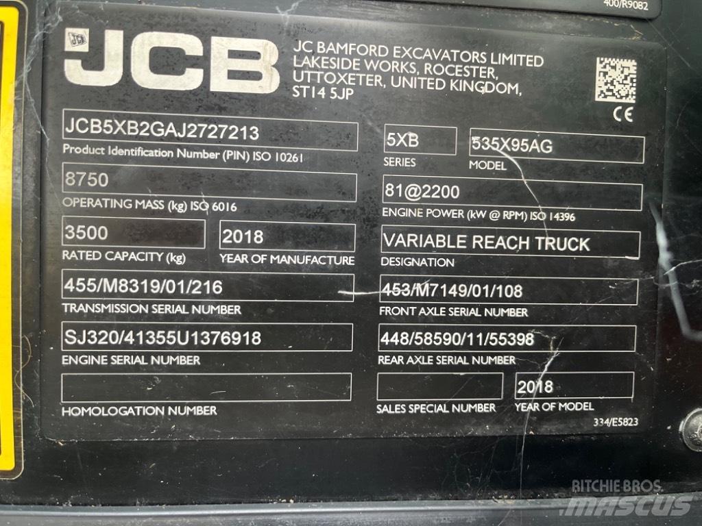 JCB 535-95 Agri Põllumajanduslikud teleskoopkäitlejad